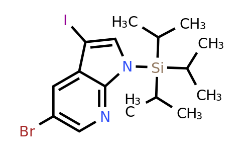 5-Bromo-3-iodo-1-triisopropylsilanyl-1H-pyrrolo[2,3-B]pyridine