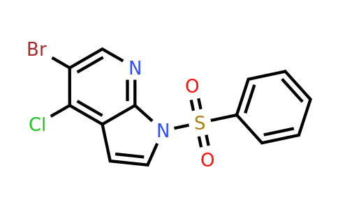 CAS 876343-81-6 | 1H-Pyrrolo[2,3-B]pyridine, 5-bromo-4-chloro-1-(phenylsulfonyl)-