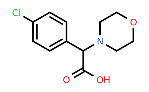 CAS 876715-47-8 | 2-(4-chlorophenyl)-2-(morpholin-4-yl)acetic acid
