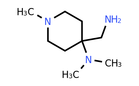 4-(Aminomethyl)-N,N,1-trimethylpiperidin-4-amine