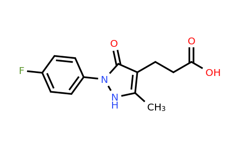 CAS 877140-08-4 | 3-[2-(4-Fluorophenyl)-5-methyl-3-oxo-2,3-dihydro-1H-pyrazol-4-yl]propanoic acid