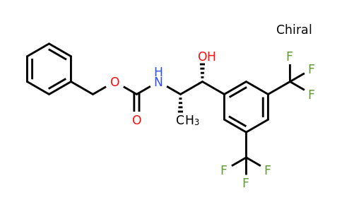 CAS 877384-16-2 | Benzyl (1R,2S)-1-(3,5-bis(trifluoromethyl)phenyl)-1-hydroxypropan-2-ylcarbamate