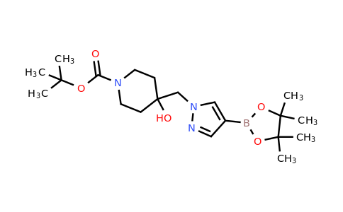 CAS 877399-39-8 | tert-butyl 4-hydroxy-4-{[4-(tetramethyl-1,3,2-dioxaborolan-2-yl)-1H-pyrazol-1-yl]methyl}piperidine-1-carboxylate
