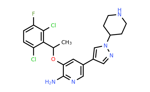 CAS 877400-66-3 | 3-(1-(2,6-Dichloro-3-fluorophenyl)ethoxy)-5-(1-(piperidin-4-YL)-1H-pyrazol-4-YL)pyridin-2-amine