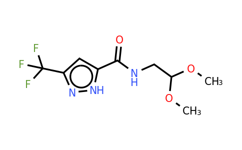 CAS 877402-80-7 | 3-(Trifluoromethyl)-N-(2,2-dimethoxyethyl)-1H-pyrazole-5-carboxamide