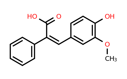 CAS 87751-70-0 | 3-(4-Hydroxy-3-methoxyphenyl)-2-phenylprop-2-enoic acid