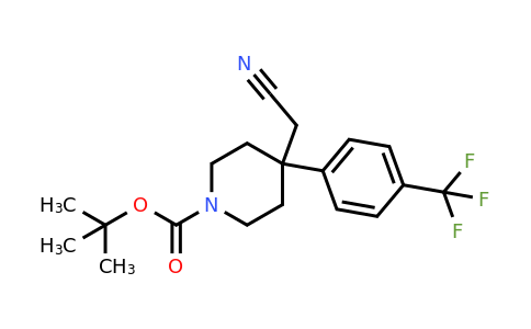 CAS 878130-39-3 | Tert-butyl 4-(cyanomethyl)-4-(4-(trifluoromethyl)phenyl)piperidine-1-carboxylate