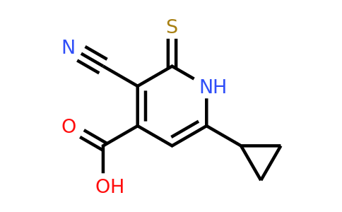 3-Cyano-6-cyclopropyl-2-sulfanylidene-1,2-dihydropyridine-4-carboxylic acid