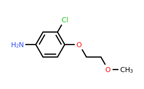 CAS 879047-68-4 | 3-Chloro-4-(2-methoxyethoxy)aniline