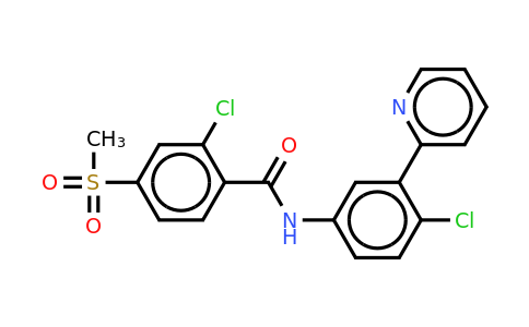 CAS 879085-55-9 | 2-chloro-N-[4-chloro-3-(pyridin-2-yl)phenyl]-4-
methanesulfonylbenzamide