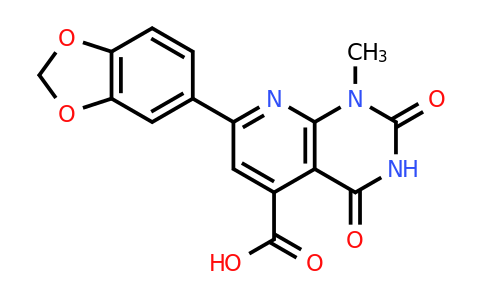 CAS 879303-83-0 | 7-(2H-1,3-Benzodioxol-5-yl)-1-methyl-2,4-dioxo-1H,2H,3H,4H-pyrido[2,3-d]pyrimidine-5-carboxylic acid