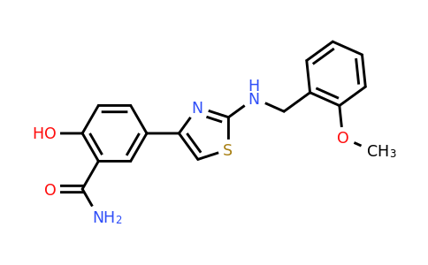CAS 879304-62-8 | 2-hydroxy-5-(2-{[(2-methoxyphenyl)methyl]amino}-1,3-thiazol-4-yl)benzamide