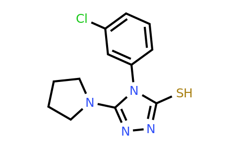 CAS 879319-52-5 | 4-(3-chlorophenyl)-5-(pyrrolidin-1-yl)-4H-1,2,4-triazole-3-thiol