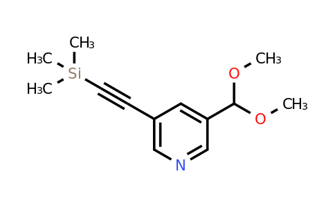 CAS 879326-80-4 | 3-Dimethoxymethyl-5-trimethylsilanylethynyl-pyridine