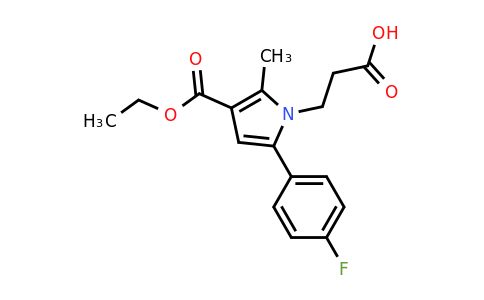 CAS 879329-76-7 | 3-(3-(Ethoxycarbonyl)-5-(4-fluorophenyl)-2-methyl-1H-pyrrol-1-yl)propanoic acid