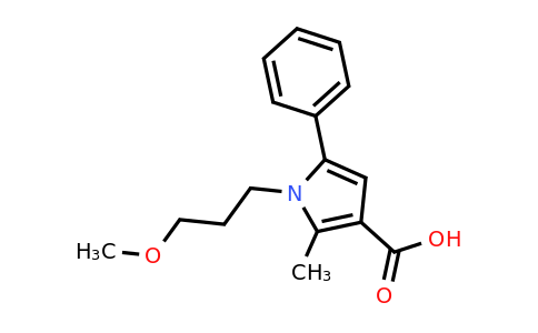 CAS 879329-77-8 | 1-(3-Methoxypropyl)-2-methyl-5-phenyl-1H-pyrrole-3-carboxylic acid