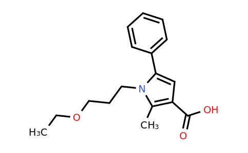 CAS 879329-78-9 | 1-(3-Ethoxypropyl)-2-methyl-5-phenyl-1H-pyrrole-3-carboxylic acid