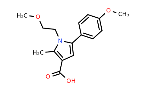 CAS 879329-80-3 | 1-(2-Methoxyethyl)-5-(4-methoxyphenyl)-2-methyl-1H-pyrrole-3-carboxylic acid