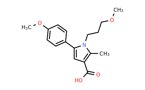 CAS 879329-81-4 | 5-(4-Methoxyphenyl)-1-(3-methoxypropyl)-2-methyl-1H-pyrrole-3-carboxylic acid