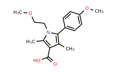 CAS 879329-83-6 | 1-(2-Methoxyethyl)-5-(4-methoxyphenyl)-2,4-dimethyl-1H-pyrrole-3-carboxylic acid