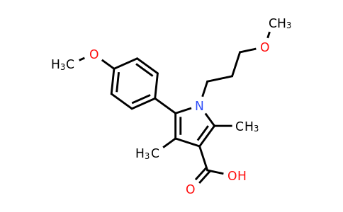 CAS 879329-84-7 | 5-(4-Methoxyphenyl)-1-(3-methoxypropyl)-2,4-dimethyl-1H-pyrrole-3-carboxylic acid