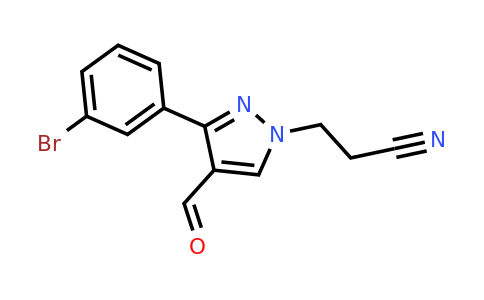 CAS 879362-27-3 | 3-[3-(3-bromophenyl)-4-formyl-1H-pyrazol-1-yl]propanenitrile