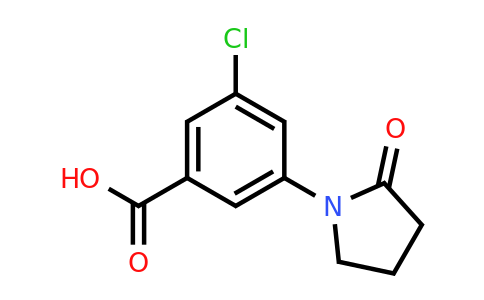 CAS 879542-89-9 | 3-chloro-5-(2-oxopyrrolidin-1-yl)benzoic acid