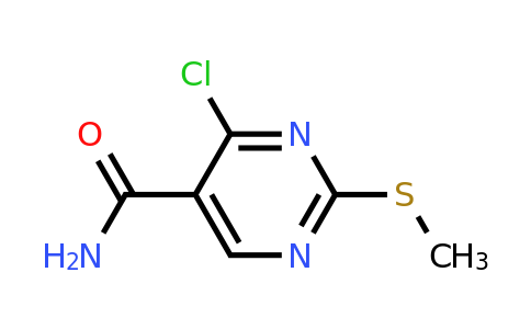 CAS 880613-19-4 | 4-Chloro-2-(methylthio)pyrimidine-5-carboxamide