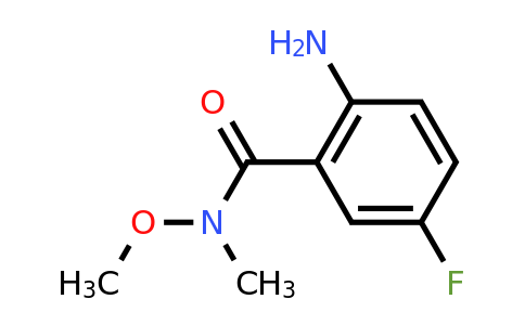 CAS 880875-39-8 | 2-Amino-5-fluoro-N-methoxy-N-methyl-benzamide