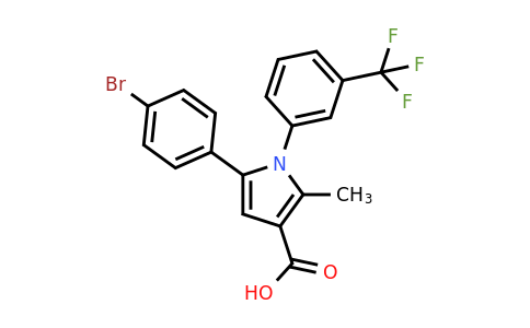 CAS 881040-06-8 | 5-(4-Bromophenyl)-2-methyl-1-[3-(trifluoromethyl)phenyl]-1h-pyrrole-3-carboxylic acid