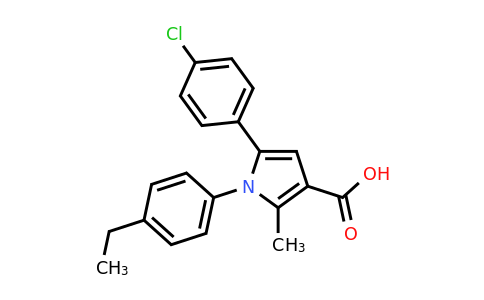 CAS 881041-75-4 | 5-(4-Chlorophenyl)-1-(4-ethylphenyl)-2-methyl-1H-pyrrole-3-carboxylic acid