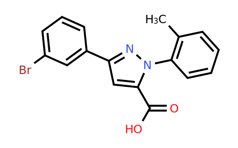CAS 882152-38-7 | 3-(3-bromophenyl)-1-(2-methylphenyl)-1H-pyrazole-5-carboxylic acid