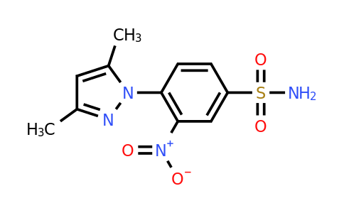 CAS 882218-89-5 | 4-(3,5-dimethyl-1H-pyrazol-1-yl)-3-nitrobenzene-1-sulfonamide