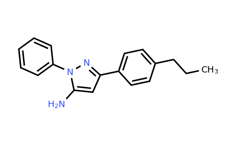 CAS 882223-23-6 | 1-phenyl-3-(4-propylphenyl)-1H-pyrazol-5-amine