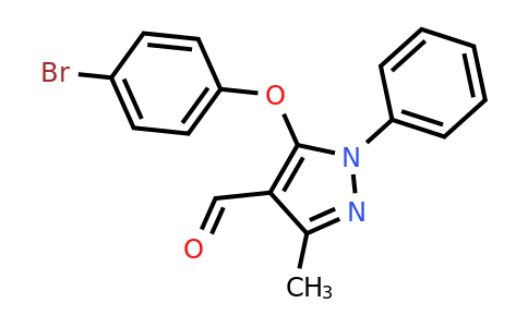 CAS 882228-97-9 | 5-(4-bromophenoxy)-3-methyl-1-phenyl-1H-pyrazole-4-carbaldehyde