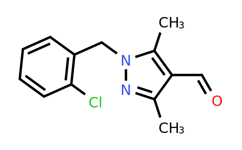 1-[(2-chlorophenyl)methyl]-3,5-dimethyl-1H-pyrazole-4-carbaldehyde