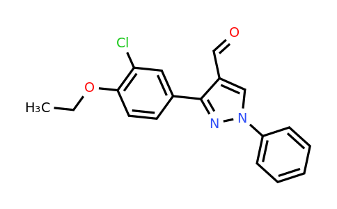 CAS 882231-91-6 | 3-(3-chloro-4-ethoxyphenyl)-1-phenyl-1H-pyrazole-4-carbaldehyde