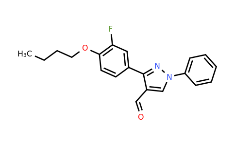CAS 882231-94-9 | 3-(4-butoxy-3-fluorophenyl)-1-phenyl-1H-pyrazole-4-carbaldehyde