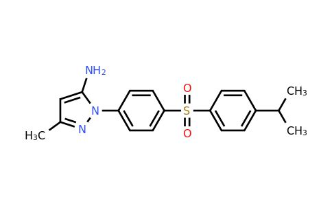 CAS 882232-00-0 | 3-methyl-1-{4-[4-(propan-2-yl)benzenesulfonyl]phenyl}-1H-pyrazol-5-amine