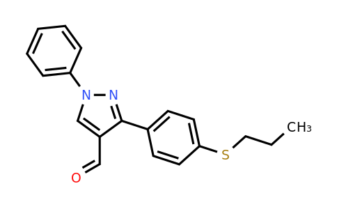 CAS 882234-97-1 | 1-phenyl-3-[4-(propylsulfanyl)phenyl]-1H-pyrazole-4-carbaldehyde