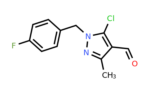 CAS 882238-93-9 | 5-chloro-1-[(4-fluorophenyl)methyl]-3-methyl-1H-pyrazole-4-carbaldehyde