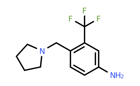 CAS 882408-16-4 | 4-[(Pyrrolidin-1-yl)methyl]-3-(trifluoromethyl)aniline