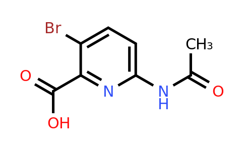CAS 882430-69-5 | 3-bromo-6-acetamidopyridine-2-carboxylic acid