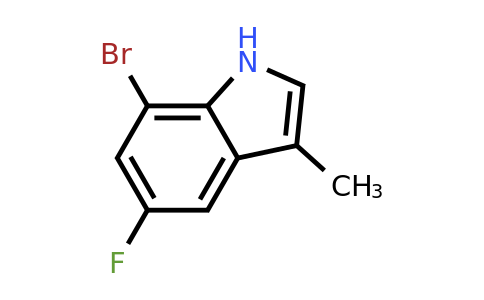 CAS 883001-24-9 | 7-bromo-5-fluoro-3-methyl-1H-indole