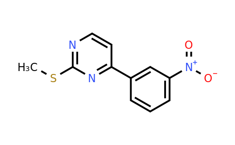 CAS 883054-85-1 | 2-(Methylthio)-4-(3-nitrophenyl)pyrimidine