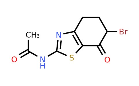 CAS 883195-34-4 | N-(6-bromo-7-oxo-4,5,6,7-tetrahydro-1,3-benzothiazol-2-yl)acetamide