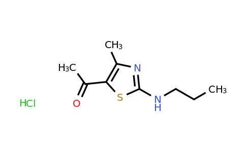 1-[4-methyl-2-(propylamino)-1,3-thiazol-5-yl]ethan-1-one hydrochloride