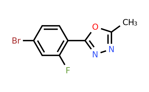 CAS 883230-92-0 | 2-(4-bromo-2-fluorophenyl)-5-methyl-1,3,4-oxadiazole