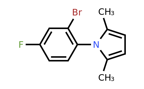 CAS 883514-29-2 | 1-(2-Bromo-4-fluorophenyl)-2,5-dimethyl-1H-pyrrole