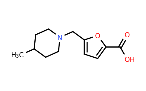 CAS 883543-32-6 | 5-((4-Methylpiperidin-1-yl)methyl)furan-2-carboxylic acid